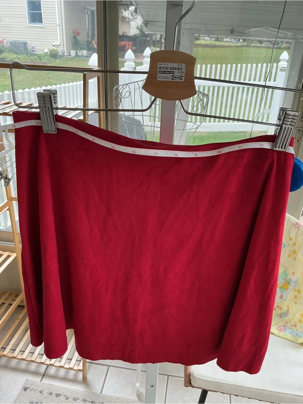 Bershka Red Mini Skirt - Sleek A-Line Fashion